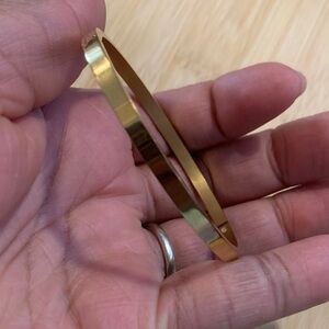 Sleek Gold Bangle Bracelet